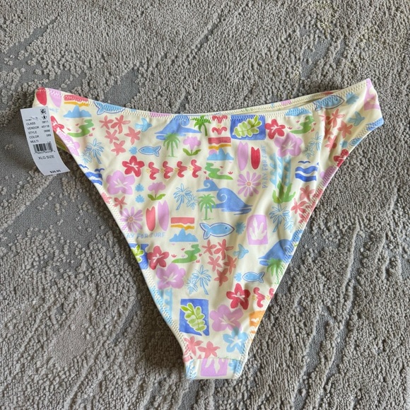 Pacsun bikini set Surf Poppy yellow high rise bottoms swimsuit XL new - Picture 10 of 14